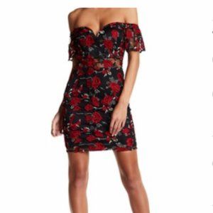 soieblu off-the-shoulder dress